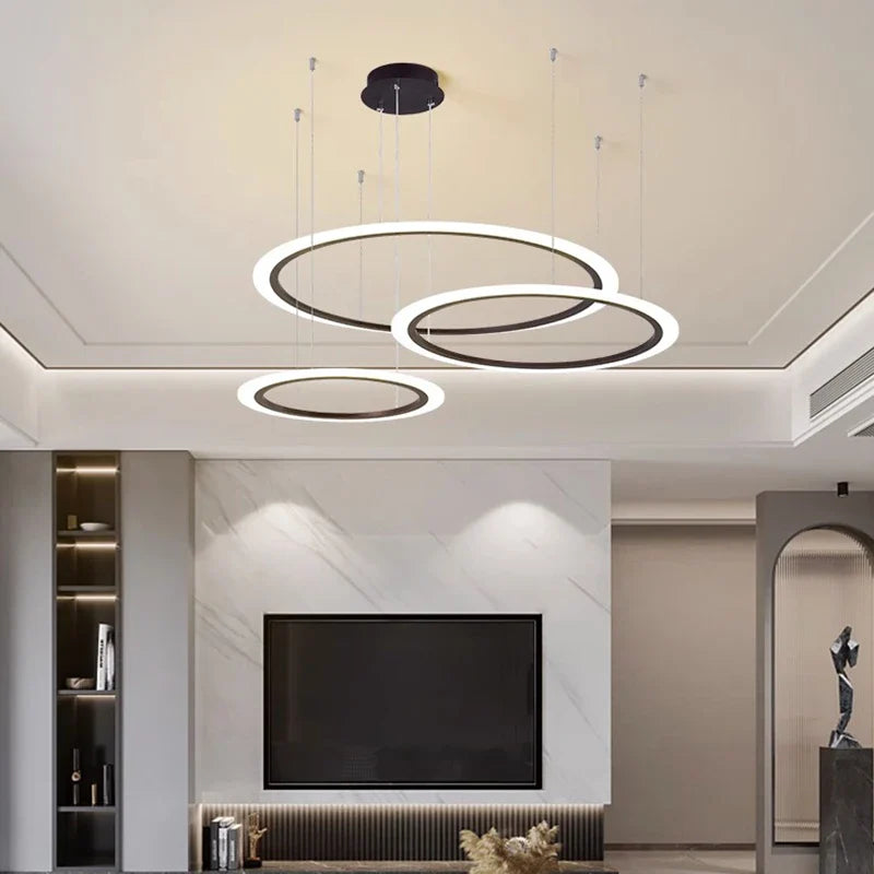 Axyaa Modern Pendant Light Chandelier for Dining Room and Ceiling, LED Indoor Decorative Lighting