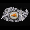 Axyaa Gold Leaf Shaped Christmas Placemats - Set of 6/10 Durable Washable Table Mats