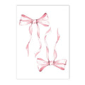 Pink Bows Cherry Wall Art Canvas Poster Prints Axyaa College Girl Room Decor