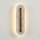 Axyaa Yellow Stone Wall Lights Set - Vintage Wabi Sabi Style