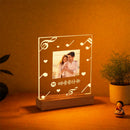 Custom Portrait Acrylic Lamp with Song & Photo for Axyaa Couples Gift