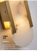 Modern Marble Wall Lamp by Axyaa - Elegant Bedroom Decor Light for Living Room, Restaurant, Hotel