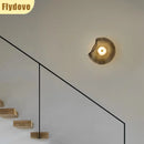 Axyaa Glass UFO Wall Lamp for Elegant Bedroom and Corridor Decor