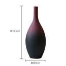 Axyaa Nordic Ceramic Vase Handmade Colorful Ornaments Green Plant Flower Pot