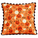 Axyaa Halloween Pumpkin Bat Print Pillowcase Throw Cushion Cover Festive Home Decor