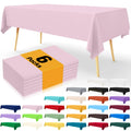 Axyaa Waterproof Plastic Table Covers 54X108inch