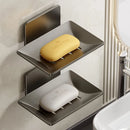 Aluminum Soap Dish Holder Wall Mounted for Kitchen & Bathroom by Axyaa