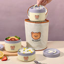 Axyaa Stainless Steel Insulated Lunch Box - Portable & Microwave Safe