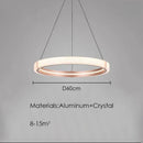 Axyaa Luxury Acrylic LED Pendant Chandelier for Modern Home Decor Lighting