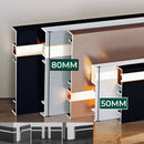 Axyaa LED Skirting Line Aluminum Profiles Conner Baseboard for Stair Floor Wall Decor