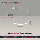 Axyaa Minimalist Round LED Pendant Light for Dining Living Kitchen Bedroom