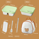 Axyaa Stainless Steel Lunch Box - Stackable Leak Proof Bento Container