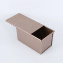 Axyaa Non-Stick Loaf Pan with Lid: Carbon Steel Bread Toast Box Mold