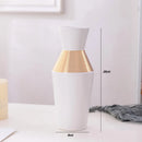 Axyaa Luxe Gold White Black Ceramic Vase Set for Minimalist Home Decor