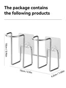 Axyaa Stainless Steel Cup Storage Rack, Wall Mounted Holder for Kitchen