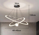 Axyaa Staircase Chandeliers LED Pendant Light for Modern Living Room Decor