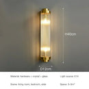 Axyaa LED Crystal Wall Lamps: Luxury Gold Wall Sconces for Home Art Decor & Bedside Lighting