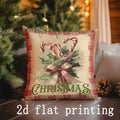 Axyaa Christmas Themed Decorative Cushion Cover for Sofa, Bedroom & Car