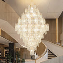 Axyaa Luxury Crystal Chandelier Light for Elegant Villa, Hotel, and Duplex Hall