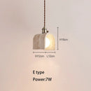 Axyaa Creative Stone LED Chandelier Retro Hanging Lamp for Kitchen Bedroom Lighting