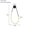Axyaa Glass Ball Wall Lamp Cream - Modern Minimalist Bedroom Beads Decoration
