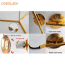 Axyaa Gold Glass Ball Table Lamp - Nordic Design LED Desk Light