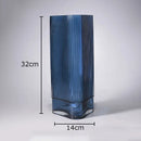 Axyaa Relief Stripe Glass Vase: Modern Minimalism Decor for Flowers, Desk, and Crafts
