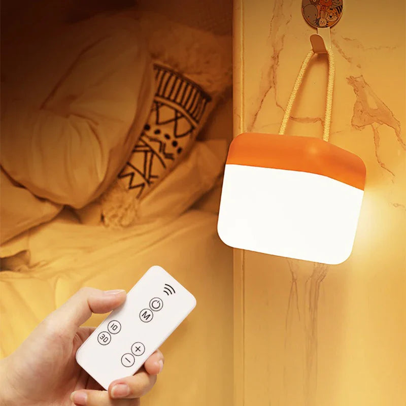 Axya LED Night Light: USB Chargeable, Human Touch Control Lamp for Bedroom Table