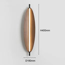 Axyaa Minimalist Peach Wood LED Wall Lamp for Homestay Bedroom and Living Room