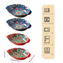 Axyaa 9" Ceramic Egg Baking Pan & Pasta Plate Set