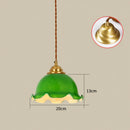 Axyaa Glass LED Pendant Lamp: Nordic Modern Home Indoor Lighting, Copper Hanglamp