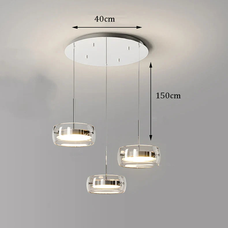 Axyaa Ring LED Pendant Light Chandelier for Modern Living and Dining Room