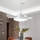Axyaa Retractable Blades Ceiling Fan with Light Remote Control Bedroom Living Room Lighting