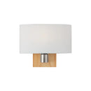 Axyaa Nordic Wood Glass Wall Lamp LED Creative Living Room Bedside Light