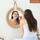 Axyaa Nordic Hand-Woven Hanging Mirror: Creative Home Décor & Makeup Mirror
