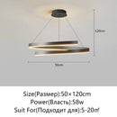 Axyaa Aluminum LED Ceiling Pendant for Home Decor Spiral Suspension Lighting