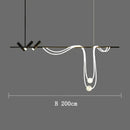 Axyaa Modern Minimalist Bar Counter Pendant Light for Long Dining Table