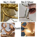 Axyaa Tree Branches Gold Ceiling Light - Modern Crystal Flush Mount
