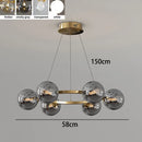 Axyaa Glass Chandeliers: Luxury LED Pendant Lights for Home Decor