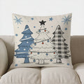Axyaa Winter Snowmen Pillow - Cozy Decor Cushion Cover for Sofa, Bedroom, Car