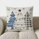 Axyaa Winter Snowmen Pillow - Cozy Decor Cushion Cover for Sofa, Bedroom, Car