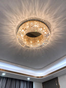 Luxury Axyaa Crystal LED Ceiling Light for Bedroom and Living Room