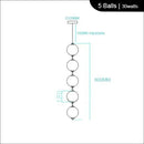 Axyaa Pearl Glass Necklace Chandelier - Modern LED Pendant for Home & Restaurant Decor