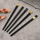 Axyaa Reusable Chopsticks Set - 10 Pairs Sushi Sticks Korean Japanese Chinese Tableware