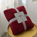 Axyaa Coral Fleece Winter Blanket - Soft & Warm Sofa Bedspread Plaid