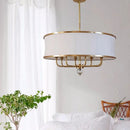 Axyaa Gold Rod Led Chandelier | Nordic Living Room Hanging Lamp | Modern Home Decor Lighting