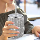 Axyaa Shiny Diamond Stainless Steel Tumbler Thermal Coffee Mug Drinkware
