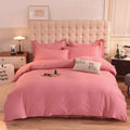 Axyaa 2024 Luxury Cotton Thickened Solid Color Four-Piece Set