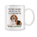 Every Meal & Every Bite Beagle Birthday Christmas Mugs | Axyaa White Ceramic 11 oz