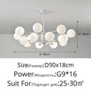 Axyaa Nordic Modern LED Chandeliers Decorative Ball Pendant Light for Home and Restaurant